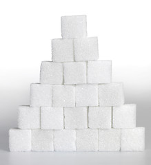 Image showing lump sugar pyramid