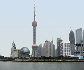 Image showing Shanghai at Huangpu River