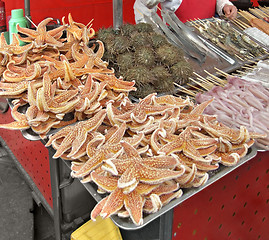 Image showing chinese sales stall detail