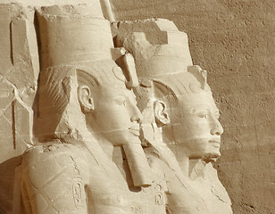 Image showing figures at Abu Simbel temples