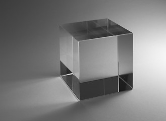 Image showing solid glass cube