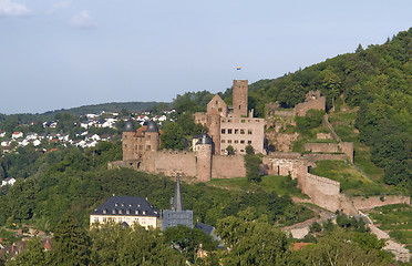 Image showing aerial view of Wertheim Castle