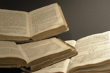 Image showing stack of historic books