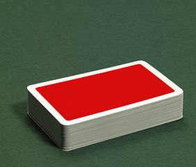 Image showing stack of playing cards