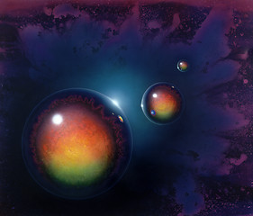 Image showing mirroring balls