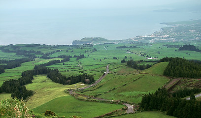 Image showing coastal scenery at the Azores