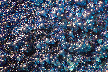 Image showing blue globules closeup