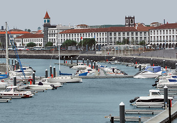 Image showing harbor at Ponta Delgada