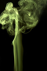 Image showing green smoke detail