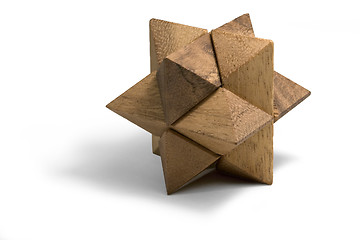 Image showing wooden 3D puzzle