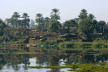 Image showing River Nile scenery between Aswan and Luxor