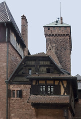 Image showing Haut-Koenigsbourg Castle detail