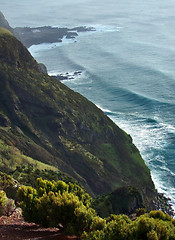 Image showing coastal scenery at the Azores