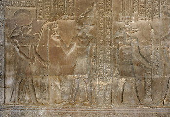 Image showing relief at the Temple of Kom Ombo