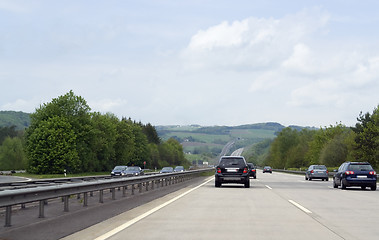 Image showing highway scenery in Southern Germany