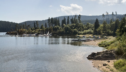 Image showing Schluchsee waterside scenery