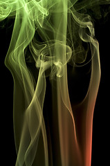 Image showing multicolored smoke detail