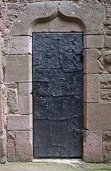 Image showing historic door at Haut-Koenigsbourg Castle