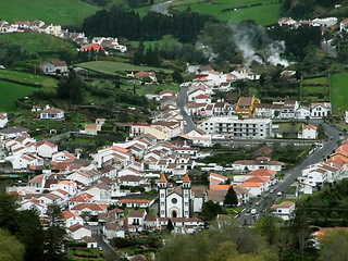 Image showing town at the Azores