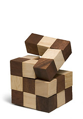 Image showing wooden 3D puzzle