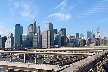 Image showing New York skyline in sunny ambiance