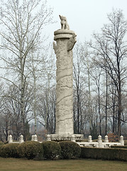 Image showing ornamented chinese column