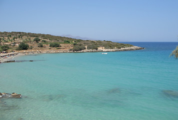 Image showing panoramic view over Mirabello Bay