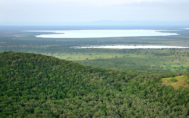 Image showing aerial view of the Queen Elizabeth National Park