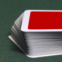 Image showing stack of playing cards