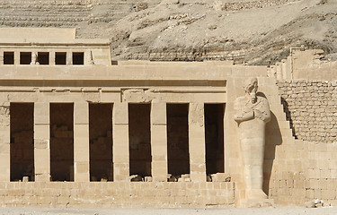 Image showing Mortuary Temple of Hatshepsut detail