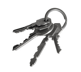 Image showing isolated bunch of keys