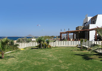 Image showing tourist resort in Greece