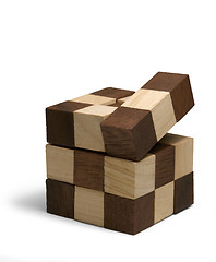 Image showing wooden 3D puzzle