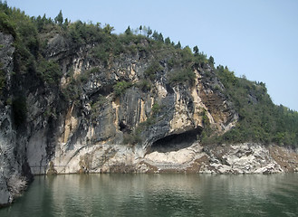 Image showing rock formation at River Shennong Xi