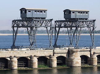 Image showing watergate near Esna in sunny ambiance