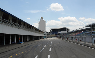 Image showing pit lane in Hockenheim