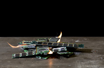 Image showing burning RAM