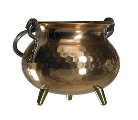 Image showing copper cauldron