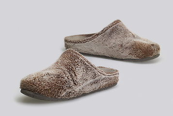 Image showing fluffy slippers