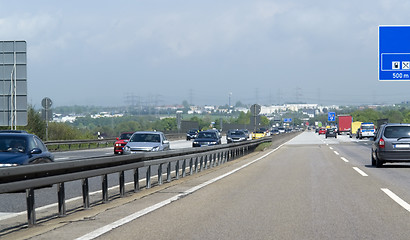 Image showing highway scenery in Southern Germany