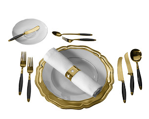 Image showing festive place setting