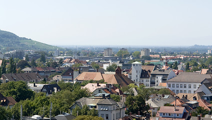 Image showing aerial view of Freiburg im Breisgau