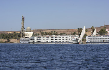 Image showing River Nile near Aswan in Egypt