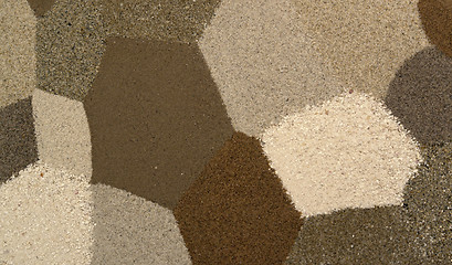 Image showing flat parcelled sand pattern