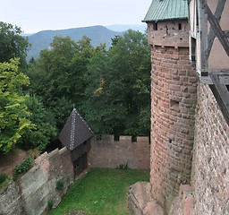 Image showing courtyard of the Haut-Koenigsbourg Castle