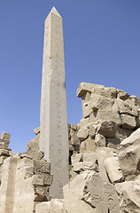Image showing Obelisk around Precinct of Amun-Re