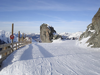 Image showing ski piste in Montafon