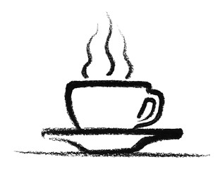 Image showing sketched hot cup