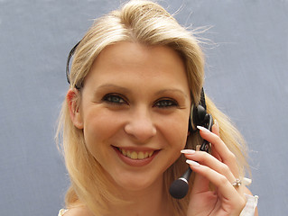 Image showing Telesales Girl