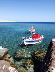 Image showing Akrotiri boats